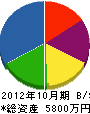 大平木工 貸借対照表 2012年10月期