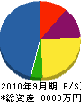 飯塚電設 貸借対照表 2010年9月期