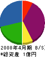 松永建設工業 貸借対照表 2008年4月期