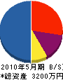 誠晃建設 貸借対照表 2010年5月期