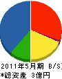ヨシカタ 貸借対照表 2011年5月期