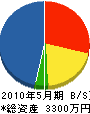 熊本道路ライン 貸借対照表 2010年5月期
