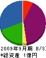 荻野建材 貸借対照表 2009年9月期