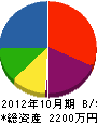 九州電營 貸借対照表 2012年10月期