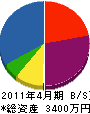 塚本建設 貸借対照表 2011年4月期