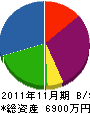 ヨコケン 貸借対照表 2011年11月期