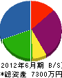 矢野設備 貸借対照表 2012年6月期
