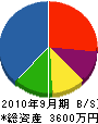 本田緑泉 貸借対照表 2010年9月期