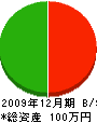 中村表具店 貸借対照表 2009年12月期