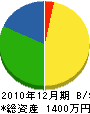 川村建設 貸借対照表 2010年12月期
