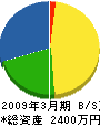 辰巳設備 貸借対照表 2009年3月期