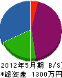 木村電機商会 貸借対照表 2012年5月期