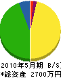 稲田組 貸借対照表 2010年5月期