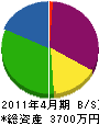 小松野電気 貸借対照表 2011年4月期
