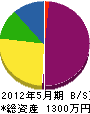 志田建設 貸借対照表 2012年5月期