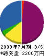 熊本造園 貸借対照表 2009年7月期