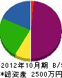 大沼電業社 貸借対照表 2012年10月期