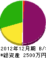 大川建設工業 貸借対照表 2012年12月期