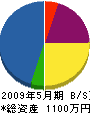 中村塗装工業所 貸借対照表 2009年5月期