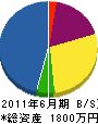 北川開発 貸借対照表 2011年6月期
