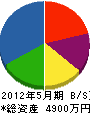 門脇総合設備 貸借対照表 2012年5月期