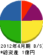 新川マリン 貸借対照表 2012年4月期
