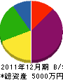 木川組 貸借対照表 2011年12月期