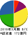 東京電設サービス 貸借対照表 2010年3月期