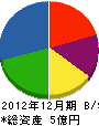 東豊海事建設 貸借対照表 2012年12月期