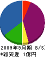 高島建設 貸借対照表 2009年9月期