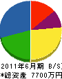 西川興業 貸借対照表 2011年6月期