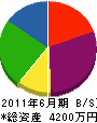 藤永土建 貸借対照表 2011年6月期