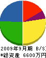高田建設 貸借対照表 2009年9月期