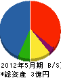 葵組 貸借対照表 2012年5月期
