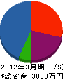 米丸電気 貸借対照表 2012年3月期