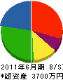 幸田電気工事 貸借対照表 2011年6月期
