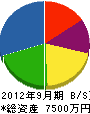 枝堀園 貸借対照表 2012年9月期