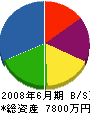 松山土木 貸借対照表 2008年6月期