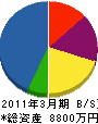 富田公害 貸借対照表 2011年3月期