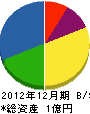 金澤建設 貸借対照表 2012年12月期