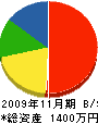 中野工務店 貸借対照表 2009年11月期