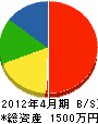 山栄建工 貸借対照表 2012年4月期