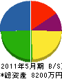 長田建設 貸借対照表 2011年5月期