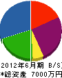 小田建具製作所 貸借対照表 2012年6月期
