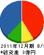 丸美佐藤組 貸借対照表 2011年12月期