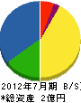 宝永工業 貸借対照表 2012年7月期