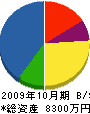 前田設備工業 貸借対照表 2009年10月期