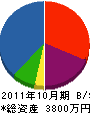 サトウ塗装 貸借対照表 2011年10月期