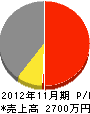 安田電機工業所 損益計算書 2012年11月期
