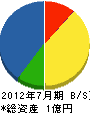 浜田屋組 貸借対照表 2012年7月期
